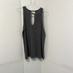 3 for $20. Torrid Super Soft Wash Gray Ribbed Knit Cutout tank top size 0.